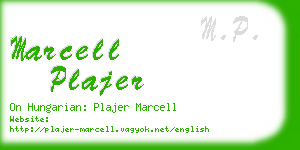 marcell plajer business card